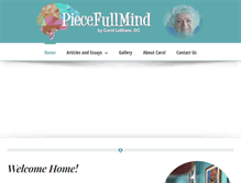 Tablet Screenshot of piecefullmind.com
